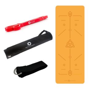 Yoga Pro Bundle with Orange Yoga Mat